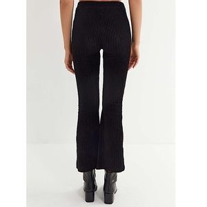 Urban Outfitters Velvet Flare Ribbed Pants